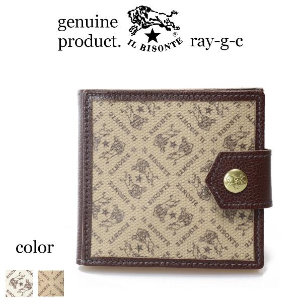 IL BISONTE（イルビゾンテ） 二つ折り財布 モノグラム 二つ折り