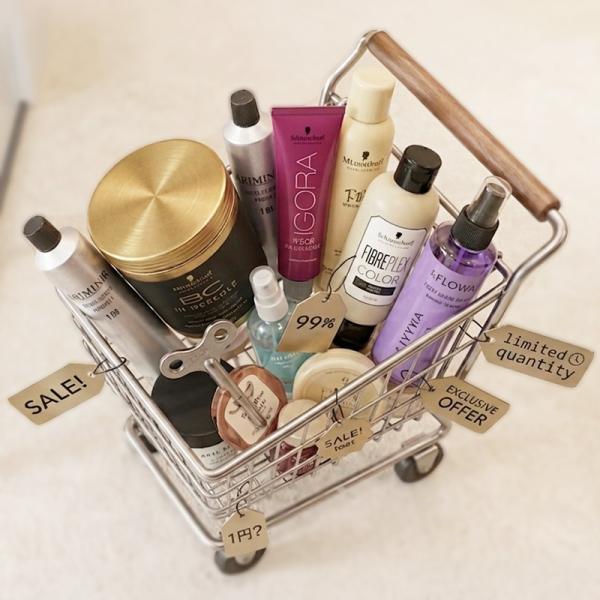 アウトレット ワゴン|シャンプー トリートメント ヘアオイル ヘアミルク エマルジョン 乳液 スタイリング剤 カラー剤 スキンケア ボディケア 数量限定 在庫限り