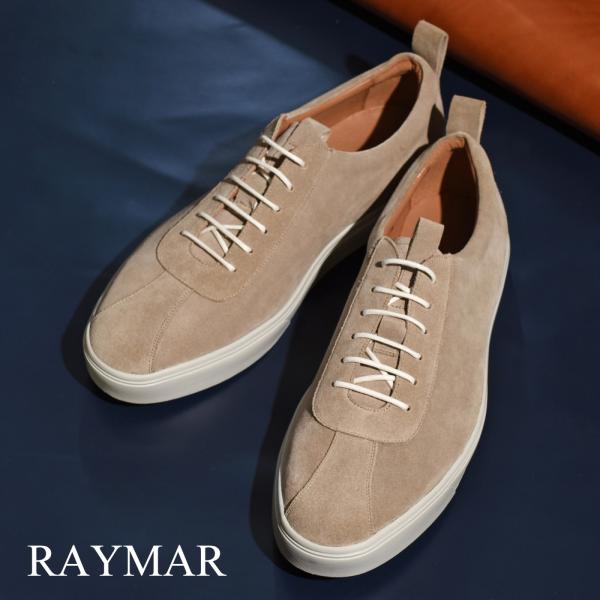 RAYMAR レースアップ ドレス スニーカー Thomas ベージュ 牛革