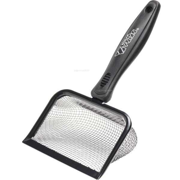 注文や問い合わせる際、当店の会社概要、お買い物ガイドを必ずお読みください。爬虫類用乾燥床材メンテナンス用品です。さびにくい網目約3ｍｍのブラックステンレスメッシュでエサの残りやフン等の排泄物を簡単にすくって床材から取除きます。日々のメンテナ...