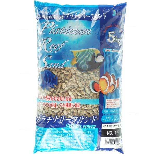 注文や問い合わせる際、当店の会社概要、お買い物ガイドを必ずお読みください。プラチナリーフサンド　No.15粗目大　5kgJUN Company Limited有限会社JUN092-410-7878