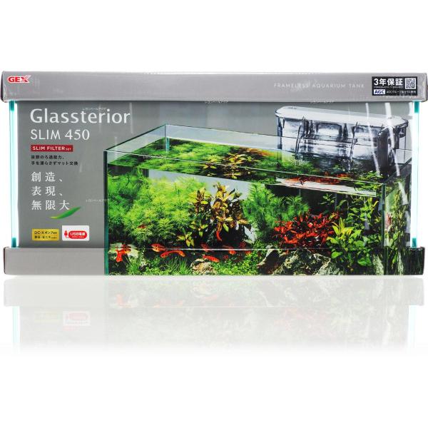 注文や問い合わせる際、当店の会社概要、お買い物ガイドを必ずお読みください。このフレームレス水槽セットは、「コーナークリア製法」で水景を美しく際立たせます。静音のDC-Xポンプ搭載スリムフィルターや専用フタが付属し、すっきりとしたデザインを実...