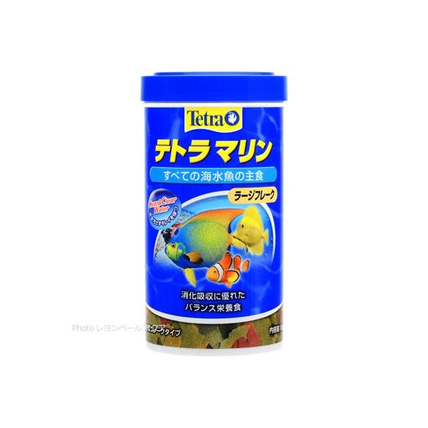 注文や問い合わせる際、当店の会社概要、お買い物ガイドを必ずお読みください。テトラ マリン ラージフレーク 80gは、すべての海水魚の健全な成長と美しい色彩を引き出すために、バランスの取れた栄養成分を配合したフレークタイプのフードです。優れた...