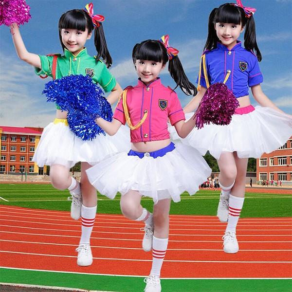 チアリーダー チアダンス 送料無料 チアガール 体操服 衣装 ダンスウェア 女の子 発表会 キッズ ダンス衣装 ステージ衣装 レイシーズン ヤフー店 通販 Yahoo ショッピング