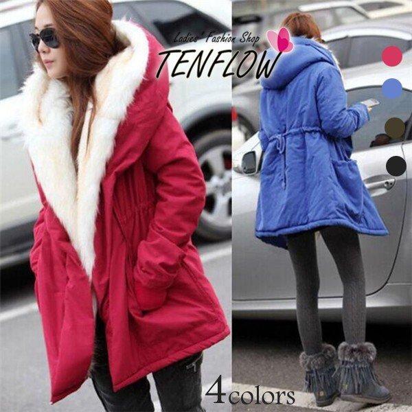 モッズコート レディース ミリタリーコート 裏起毛ジャケット ロングコート フード付き アウター 女性用コート もこもこ 冬服 カジュアル Cxfs S Tasahaya 通販 Yahoo ショッピング