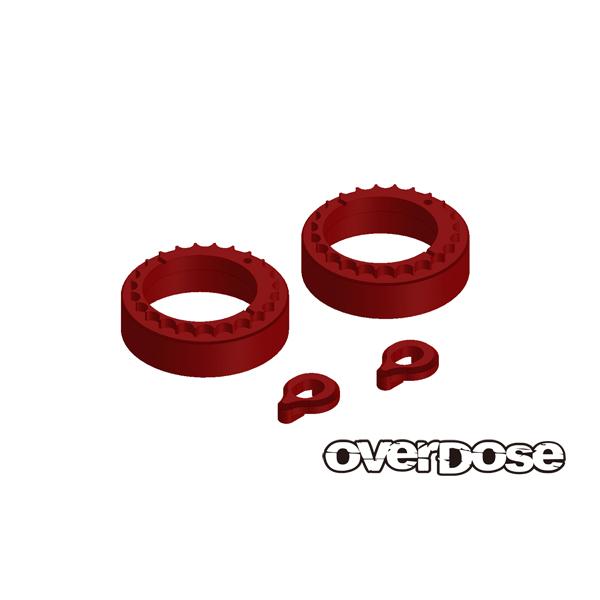 OVER DOSE OD3740 アルミベアリングアダプター＆ベアリングストッパー