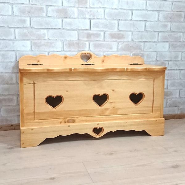 カントリー雑貨 ハート 引き出し付きベンチラック