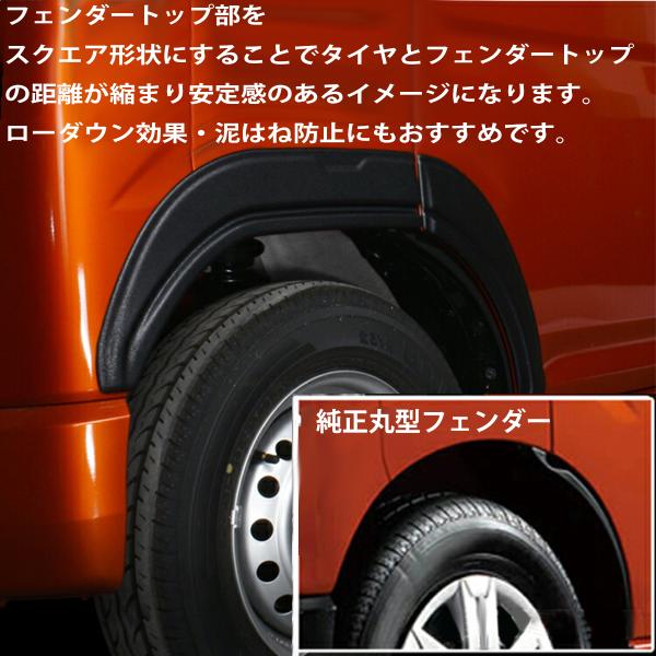 オーバー フェンダー ガーニッシュ ハイゼット カーゴ S700 S7