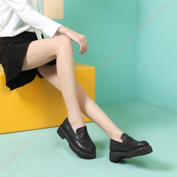 ローファー パンプス レディース シンプル 太ヒール ローヒール 厚底 コスプレ スリッポン シューズ 黒 軽量 おしゃれ かわいい 歩きやすい カジュアル 学生靴 Fr Forgesleseaux Tourisme Com Content Php