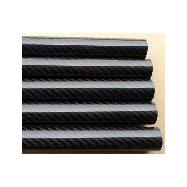 CPST1210RC　3Kカーボンパイプ  斜め織艶有り　外径12mm内径10mm　