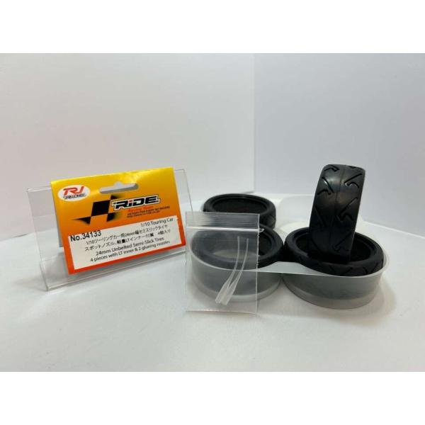 ライド(RIDE)/34133/1/10ツーリングカー用24mm幅セミスリックタイヤ