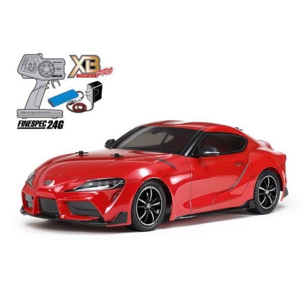 タミヤ(TAMIYA)/57916/XB トヨタ GR スープラ (TT-02シャーシ) レッド(完成品)※セット内容は画像を確認の上、選択して下さい タミヤ(TAMIYA)/57916/XB トヨタ GR スープラ (TT-02シャーシ) レッド(完成品)※セット内容は画像を確認の上、選択して下さい