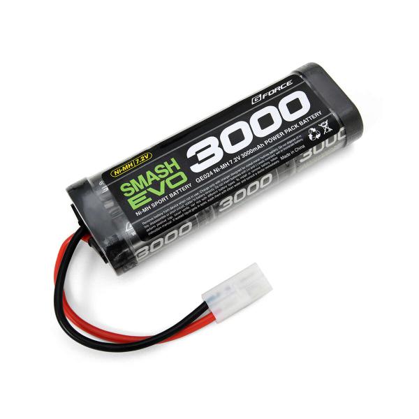 【ネコポス対応】G-FORCE(ジーフォース)/GE024/SMASH EVO NiMH 7.2V 3000mAh ニッケル水素バッテリー