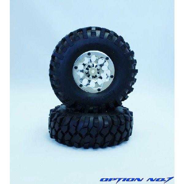 OPTION No.1/1.9�N���[���[�^�C���Z�b�g108mm�i�r�[�h���b�N�z�C�[���t/�N���[���V���o�[/2�R�j