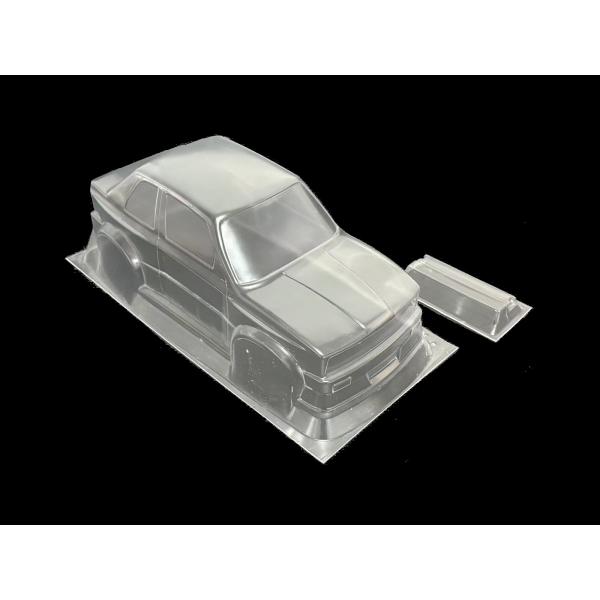 メーカー不明　ラジコン　シャーシ　おまけ　ボディ付き 自作のエンジンカーのシャーシに京商オプティマミッドのボディを載せる