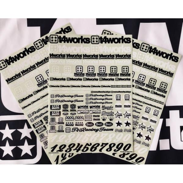 T4WORKS/T4-STK01/t4works オリジナルロゴステッカーキット A4