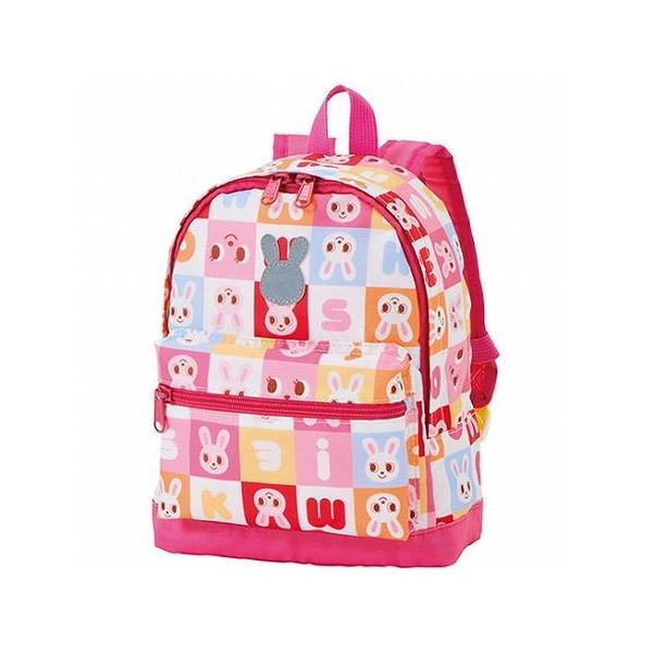 ミキハウス リュック ピンク 20×10×25cm 容量6L、対象年齢3・4歳頃