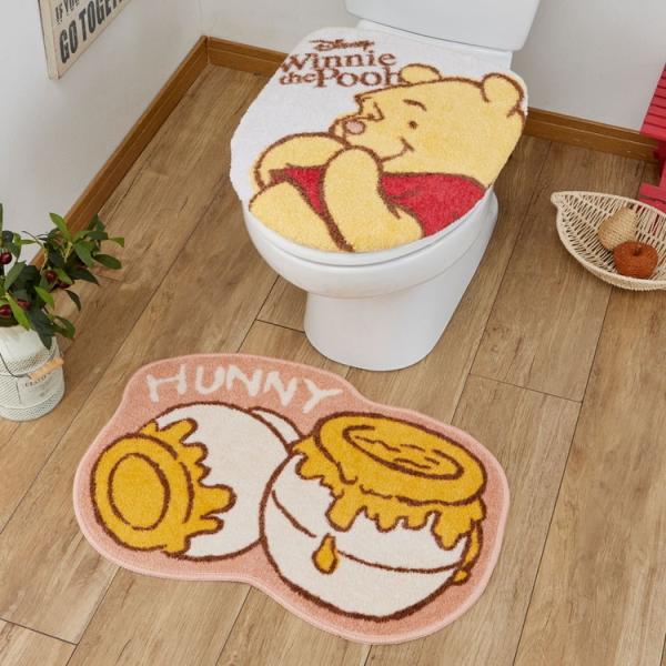 くまのプーさん トイレ2点セット トイレタリー  温水洗浄便座用  キャラクター レトロプー ピグレット  Disney ディズニー SB-558-D