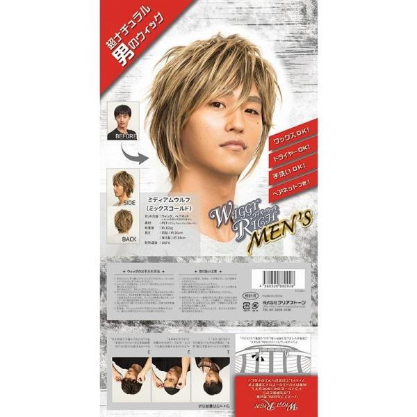 Wiggy Richメンズ ミディアムウルフ ミックスゴールド コスプレ パーティーグッズ ネタ 代引不可 Buyee Servicio De Proxy Japones Buyee Compra En Japon