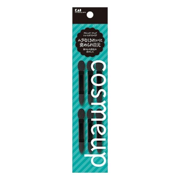 単品1個セット 貝印 cosmeup アイシャドーチップ ショートダブル6P 代引不可 メール便（ゆうパケット）