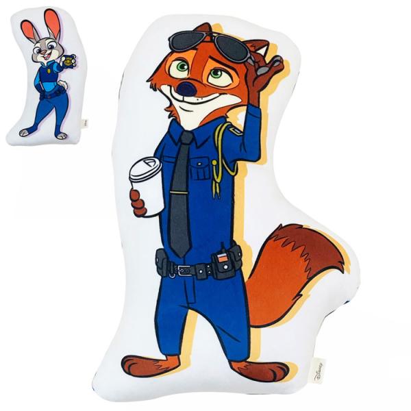 ズートピア ニック 抱き枕 ダイカットクッション ディズニーストア MORIPiLO ディズニー 抱き枕 ズートピア ニック もちもちダイカット