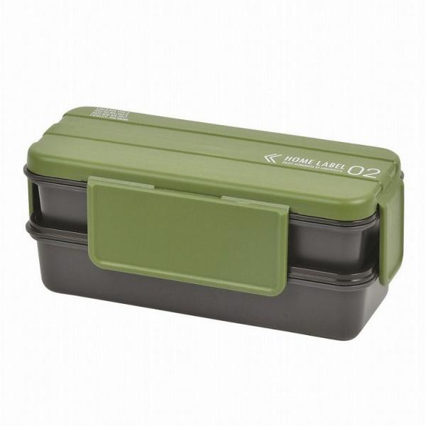他サイト： ホームレーベル メンズランチボックス2段 カーキグリーン パール金属 キッチン用品 食器 グラス タンブラー 行楽 調理 家事 料理の商品画像