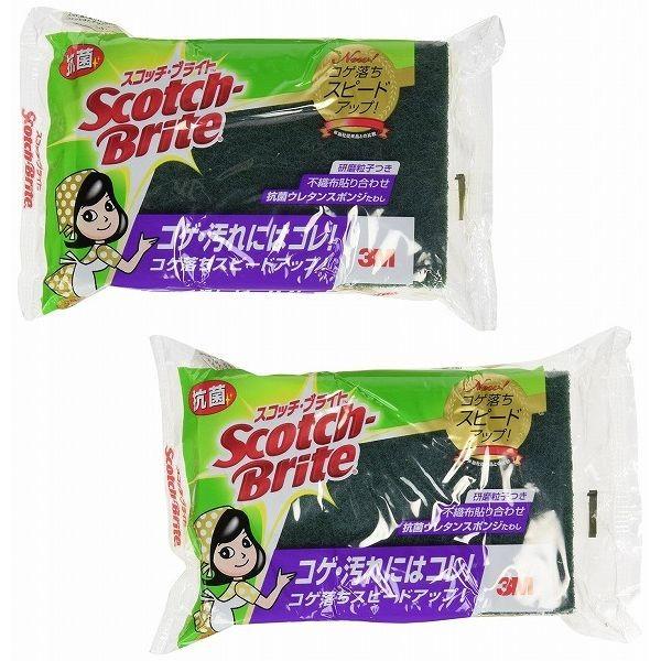 5個セット】スコッチブライト 抗菌ウレタンスポンジたわし 2個パック