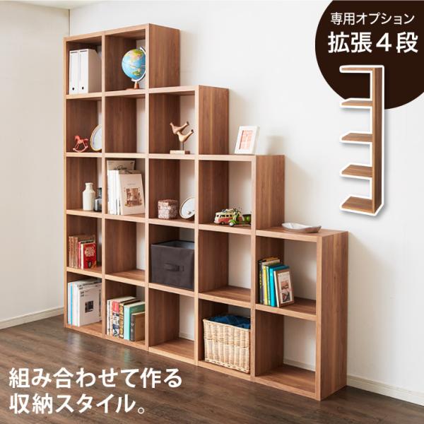 【送料無料】組合わせ自由本棚　飾り棚　収納棚　スタッキングシェルフ　テレビ台 rcmdin_0a-rx-ex4