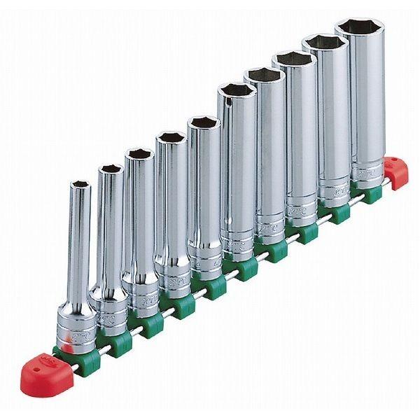 KTC 京都機械工具 TB4L10E 12.7SQ ディープソケットセット ミリ 代引