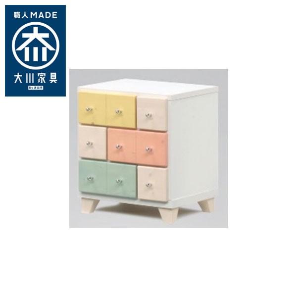 国産 大川家具 完成品 チェスト 幅42cm 高さ49cm 無垢材 収納 タンス