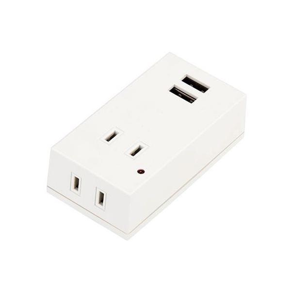20�Z�b�g YAZAWA ���K�[�h�t�t�����g�^�b�v�^2AC+2USB2.1A �z���C�g Y02FSK400WH2UX20 ����s��