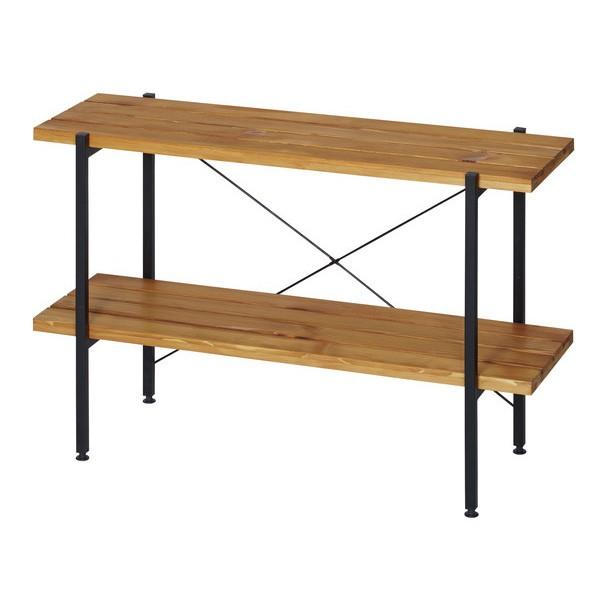 オイルステインラック 2段 幅90cm ラック オープンラック 収納棚 本棚 木製 スチールラック シェルフ 家具 マガジンラック Ds Or9064 2 リコメン堂インテリア館 通販 Yahoo ショッピング