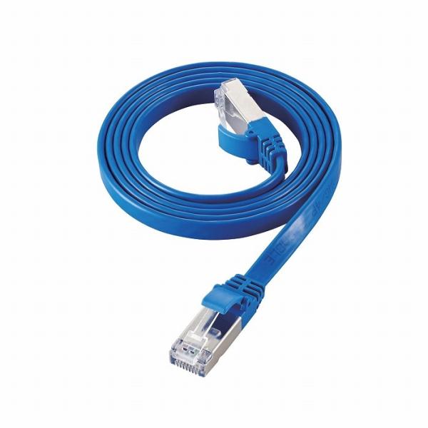 �G���R�� LAN�P�[�u�� Cat7 ���� �t���b�g 1m 10�M�K�r�b�g RoHS�w�ߏ��� �u���[ ����s�� ���[���ցi�l�R�|�X�j