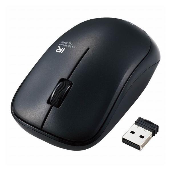 �G���R�� ���C�����X�}�E�X ���� IR LED 3�{�^�� �R�� �É� �ȓd�� M�T�C�Y �u���b�N ENELO�V���[�Y �G���R�� M-IR07DRSKBK ����s��