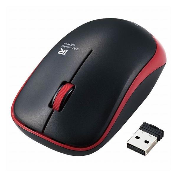 �G���R�� ���C�����X�}�E�X ���� IR LED 3�{�^�� �R�� �É� �ȓd�� M�T�C�Y ���b�h ENELO�V���[�Y �G���R�� M-IR07DRSKRD ����s��