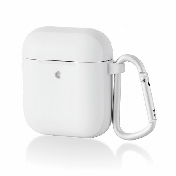 GR ELECOM AirPods ProP[X CX[dQiΉ TOUGH SLIM ϏՌ TPU PET Jrit zCg AVA-APTSWH s