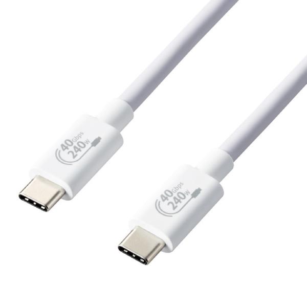USB Type-cP[u 4.0 PD EPRΉ 240W USB-C to USB-C 1m zCg USB4-CCPE10NWH s