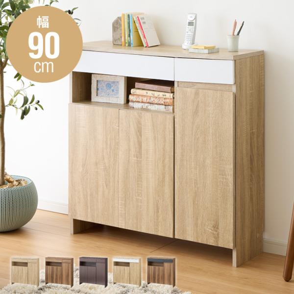 [Release date: November 21, 2024]■商品サイズ［本体サイズ］幅90×奥行き28×高さ90cm棚板3cmピッチ9段階調整■素材プリント紙化粧繊維板■生産国インドネシア■備考お客様組立品になります。【特長】ホテル...