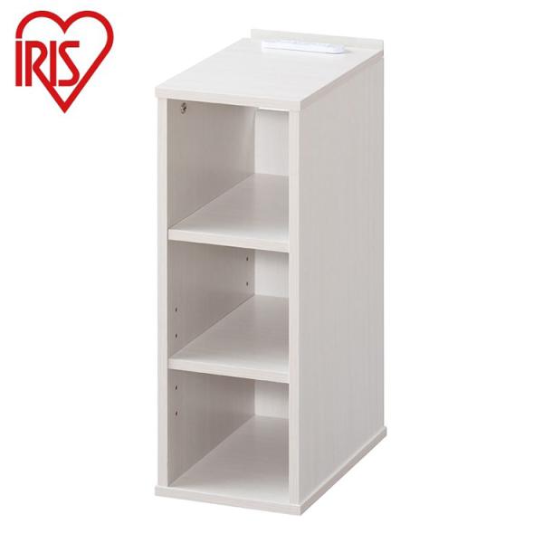 他サイト： アイリスオーヤマ ナイトテーブル 棚付き 幅18 サイドテーブル コンセント ベッドサイド スマホスタンド付き 棚 ラック 収納付き 隙間収納 代引不可の商品画像