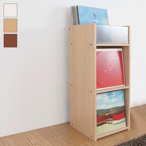 ラック 日本製 収納ラック コレクションラック オープンラック レコードラック オーディオ シンプル ナチュラル レコード収納 代引不可