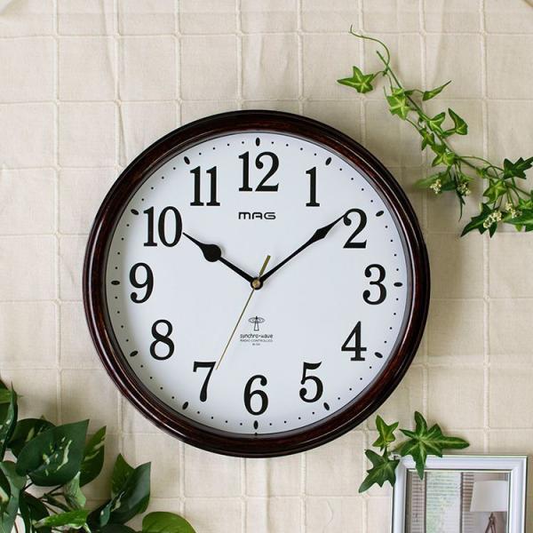 ノア精密 MAG 電波掛時計 桔梗 W-781-BR-Z (時計) 価格比較 - 価格.com