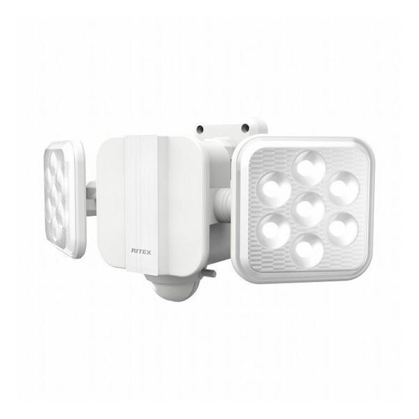 ムサシ RITEX ライテックス フリーアーム式LEDソーラーセンサーライト 5W×2灯 S-220L