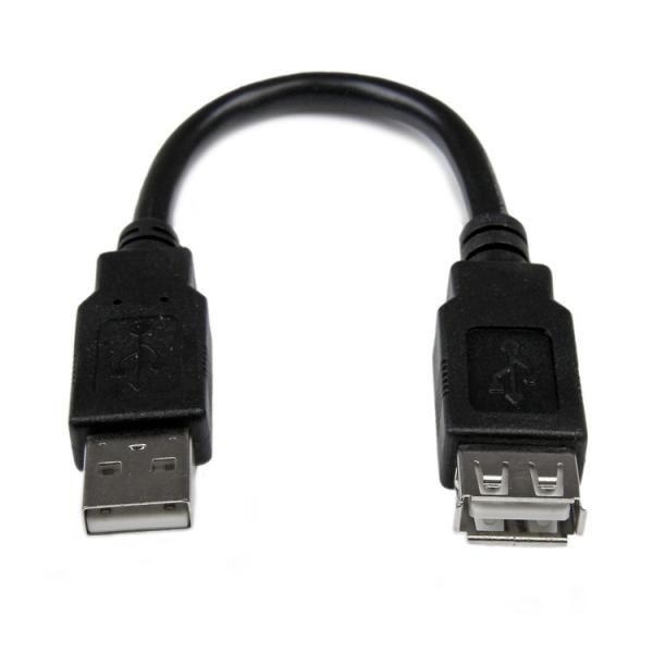 STARTECH.COM LTD USBEXTAA6IN 15cm USB2.0A_v^P[u USB A IX -USB A X ubN s