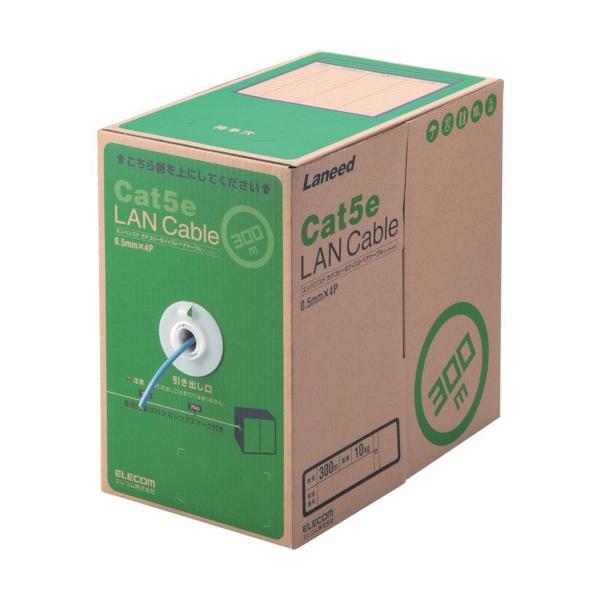 �G���R�� EU RoHS�w�ߏ���LAN�P�[�u�� CAT5E 300m �u���[ LDCT2BU300RS