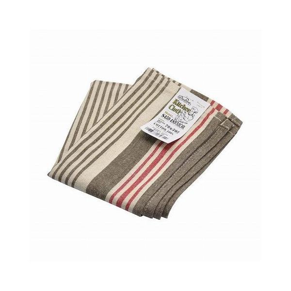 KITCHEN CLOTH MOCHA/RED Lb` NX S459-189MOR DULTON _g  킢 s