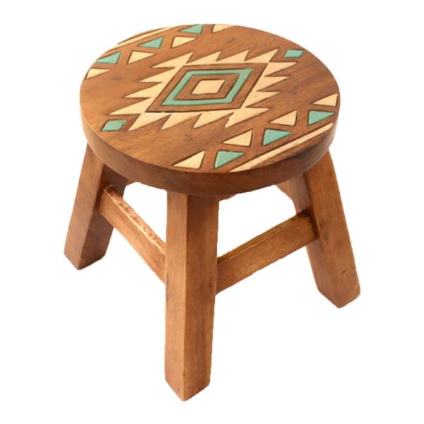 [Release date: November 7, 2022]■商品サイズ直径：約25cm高さ：23〜25cm■素材アカシア■特徴●サーフな雰囲気にピッタリ合うネイティブ柄のスツールです。●ちょこんと座れるコンパクトサイズでディスプレイ台...