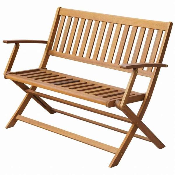 vidaXL ガーデンベンチ 120cm アカシア無垢材家具 アウトドア家具 屋外椅子 アウトドアベンチ 代引不可