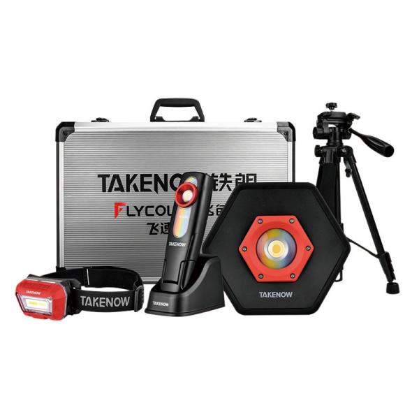 TAKENOW �e�C�N�i�E �h�� ���F ������ƌ��P 3�_�g 3.7V �[�d�� ���F96CRI LED���[�N���C�g�Z�b�g LYCOLOR2 FS01 ����s��