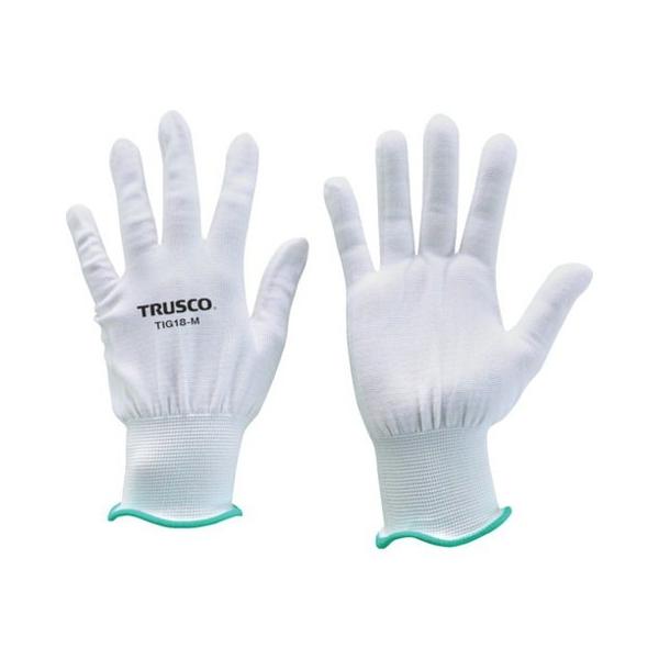 TRUSCO(トラスコ)　超薄手　ノンコートインナー手袋　１８ゲージ　Ｍ TIG18-M