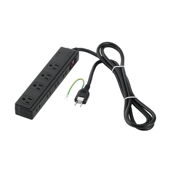 他サイト： BUFFALO 2/3ピン式電源タップ 4+4個口タイプ 雷サージ防止/集中スイッチ付 2m ブラック BSTAPSDC820BK オフィス 住設用品 OA用品 OAタップ 代引不可の商品画像